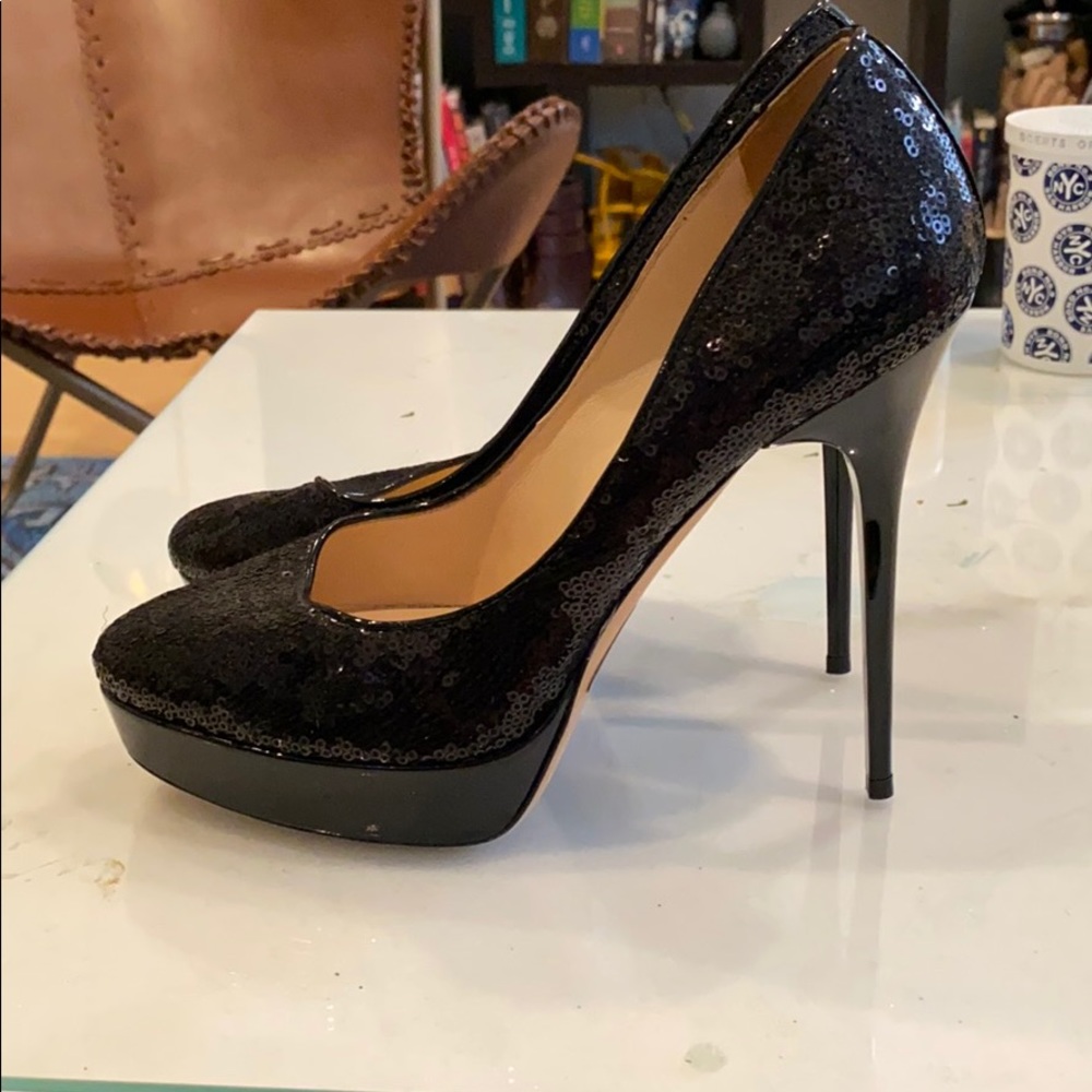 Jimmy Choo Sequin Platform Pumps